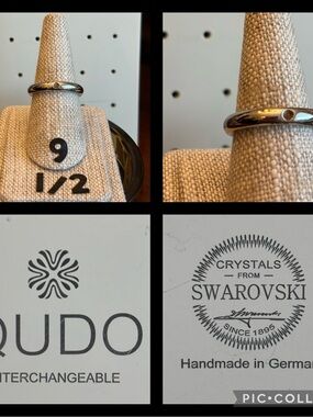 QUDO Interchangeable Ring Silver 9 1/2